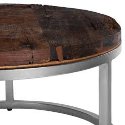 Couchtisch Ø 70x35 cm Natur aus Akazienholz WOMO-Design