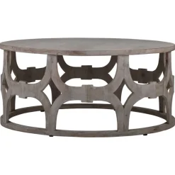 Couchtisch Ø 100x45 cm Natur aus Mangoholz  WOMO-Design
