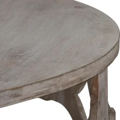 Couchtisch Ø 100x45 cm Natur aus Mangoholz  WOMO-Design
