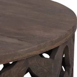 Couchtisch Ø 100x45 cm Natur aus Mangoholz  WOMO-Design
