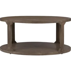 Couchtisch Ø 100x45 cm Natur aus Mangoholz  WOMO-Design
