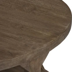 Couchtisch Ø 100x45 cm Natur aus Mangoholz  WOMO-Design
