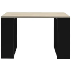Couchtisch 65x65x40 cm Eiche-Optik/Schwarz ML-Design