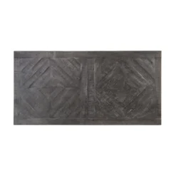 Couchtisch 120x60x46 cm Grau aus Metall und Mangoholz WOMO-Design