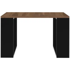 Couchtisch 65x65x40 cm Walnuss/Schwarz ML-Design