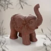 Deko Figur Elefant 36x19x39 cm Braun von ML-Design