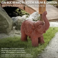 Deko Figur Elefant 36x19x39 cm Braun von ML-Design