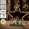 Deko LED Weihnachtsbaum aus Juteseil Standfigur 45 cm warmweiß mit Timerfunktion