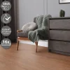 Deluxe PVC Klebevinylboden für 2,23 m² Roteiche Braun 2 mm dick ML-Design