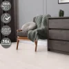 Deluxe PVC Klebevinylboden für 2,23 m² Weiß Eiche 2 mm dick ML-Design