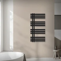 Design Badheizkörper Iron EM 500x1000 mm Schwarz matt Luxe Bath