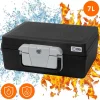 Dokumentenbox DIN A4 39x33x16 cm 7L Feuerfeste wasserdichte Dokumentenkassette