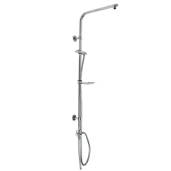 Duscharmatur 105 cm chrom für Regenduschen Oval