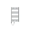 Elektrischer Badheizkörper mit Heizstab 300W 500x800 mm Chrome gebogen mit Seitenanschlus LuxeBath