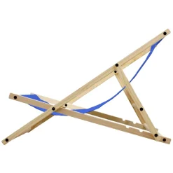 10er Set Liegestuhl klappbar Dunkelblau Holz verstellbare Rückenlehne bis 120 kg Sonnenliege Gartenliege Strandliege