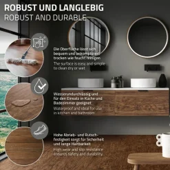 3er Set PVC Vinylboden Bodenbelag 7 Dielen 4,2mm für 1,54m² mit Klick-System Akazie ML-Design