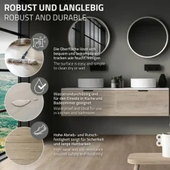 5er Set PVC Vinylboden Bodenbelag 7 Dielen 4,2mm für 1,54m² mit Klick-System Eiche Afterglow ML-Design
