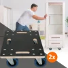 2er Set Rollbrett Möbelroller 35 x 50 cm aus Multiplex Tragkraft 800 kg