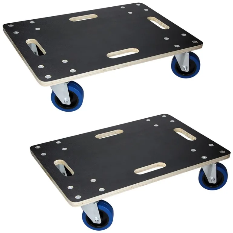 2er Set Rollbrett Möbelroller 40 x 60 cm aus Multiplex Traglast 800 kg