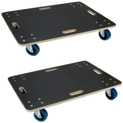 2er Set Rollbrett Möbelroller 60 x 80 cm aus Multiplex Traglast 800 kg