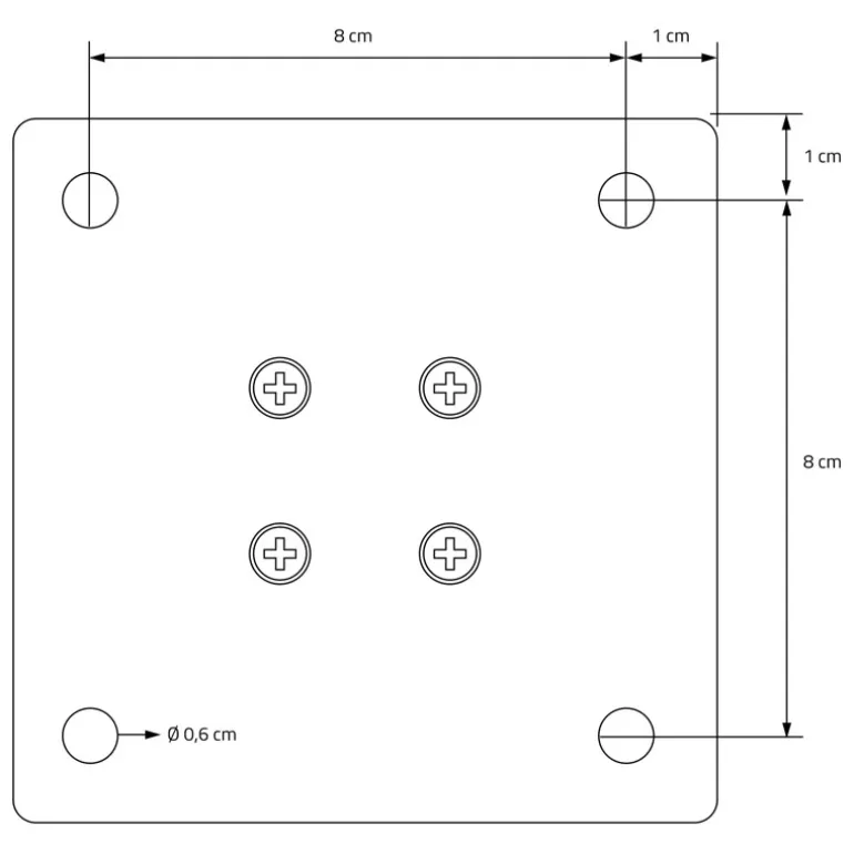 4er Set Tischbeine 30 cm Dunkelgrau Optik Industrial Stahl pulverbeschichtet eckig Profil 4x4cm Höhenverstellbare Möbelfüße 1-4 cm