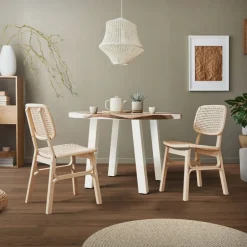 4er Set Tischbeine schräg 72 cm Weiß glänzend aus Stahl eckig Profil 8x8 cm I-Form 96° Neigung ML-Design