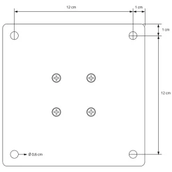 4er Set Tischbeine schräg H42 cm Dunkelgrau Optik Industrial Stahl Profil 8x8 cm I-Form 96° Neigung ML-Design