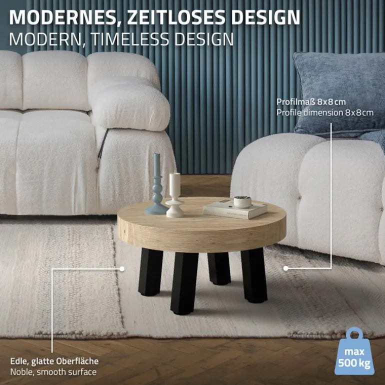 4er Set Tischbeine schräg H30 cm Schwarz glänzend aus Stahl eckig Profil 8x8 cm I-Form Möbelfüße Metall 96° Neigung ML-Design