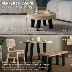 4er Set Tischbeine schräg H42 cm Schwarz glänzend aus Stahl eckig Profil 8x8 cm I-Form 96° Neigung ML-Design
