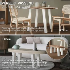 4er Set Tischbeine schräg H30 cm Weiß glänzend aus Stahl eckig Profil 8x8 cm I-Form 96° Neigung ML-Design