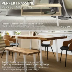 4er Set Tischbeine schräg H42 cm Weiß glänzend aus pulverbeschichtetem Stahl eckig Profil 4x4 cm I-Form 96° Neigung ML-Design