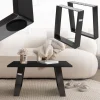 2er Set Tischkufen Bankkufen 80GRAD Neigung 40x43 cm Industrial 8x2 cm Stahl ML-Design