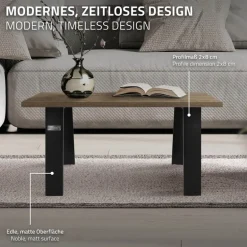 2er Set Tischkufen Bankkufen Loft 44x42 cm Schwarz Profil 8x2 cm Stahl U-Form ML-Design