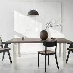 2er Set Tischkufen Loft 90x72 cm Silber Profil 8x2 cm Stahl U-Form ML-Design