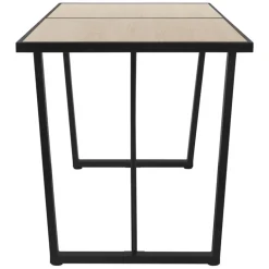 Esstisch 140x70 cm mit schwarzem Gestell für 4-6 Personen ML-Design