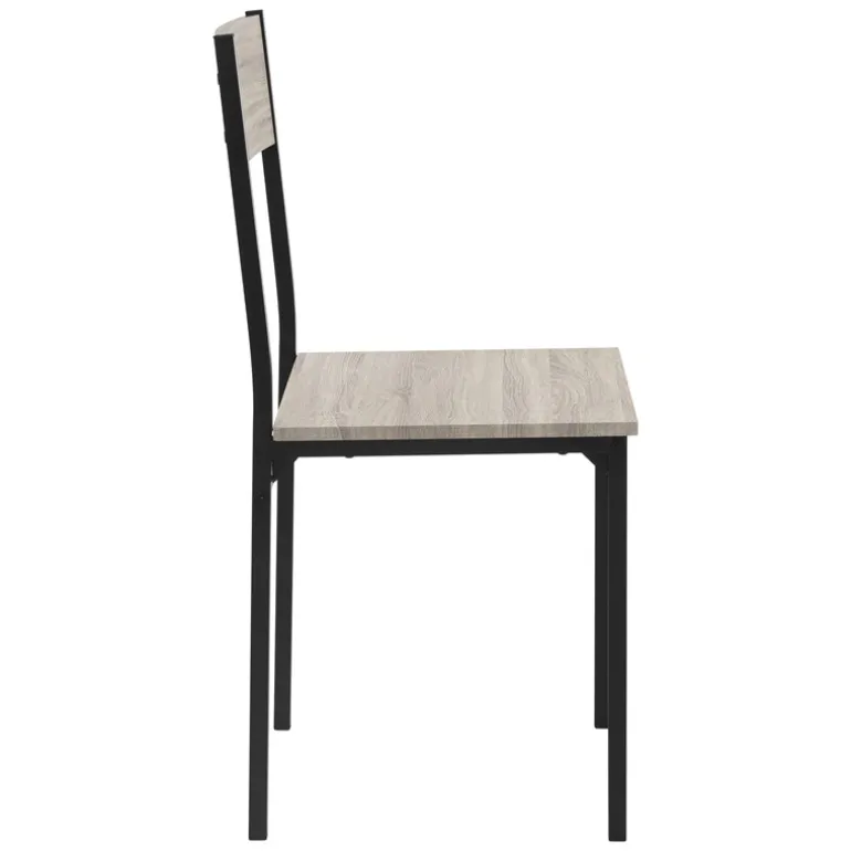 Esszimmergruppe mit Bank 4-Teilig mit Esstisch und Stühlen Sonoma Eiche Stahlgestell ML-Design