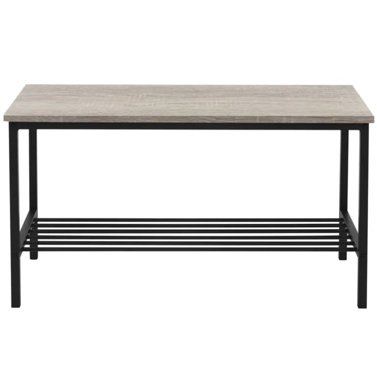 Esszimmergruppe mit Bank 4-Teilig mit Esstisch und Stühlen Sonoma Eiche Stahlgestell ML-Design