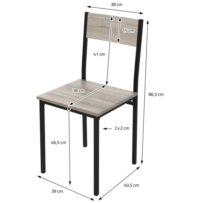 Esszimmergruppe mit Bank 4-Teilig mit Esstisch und Stühlen Sonoma Eiche Stahlgestell ML-Design