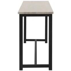 Esszimmergruppe mit 2 Bänken 3-Teilig mit Esstisch Sonoma-Eiche Stahlgestell ML-Design