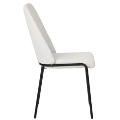 Esszimmerstühle 2er Set Beige mit Rückenlehne, Polsterstühle für Esszimmer & Küche ML-Design