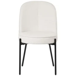 Esszimmerstühle 2er Set Beige mit Rückenlehne, Polsterstühle für Esszimmer & Küche ML-Design
