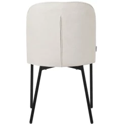 Esszimmerstühle 2er Set Beige mit Rückenlehne, Polsterstühle für Esszimmer & Küche ML-Design