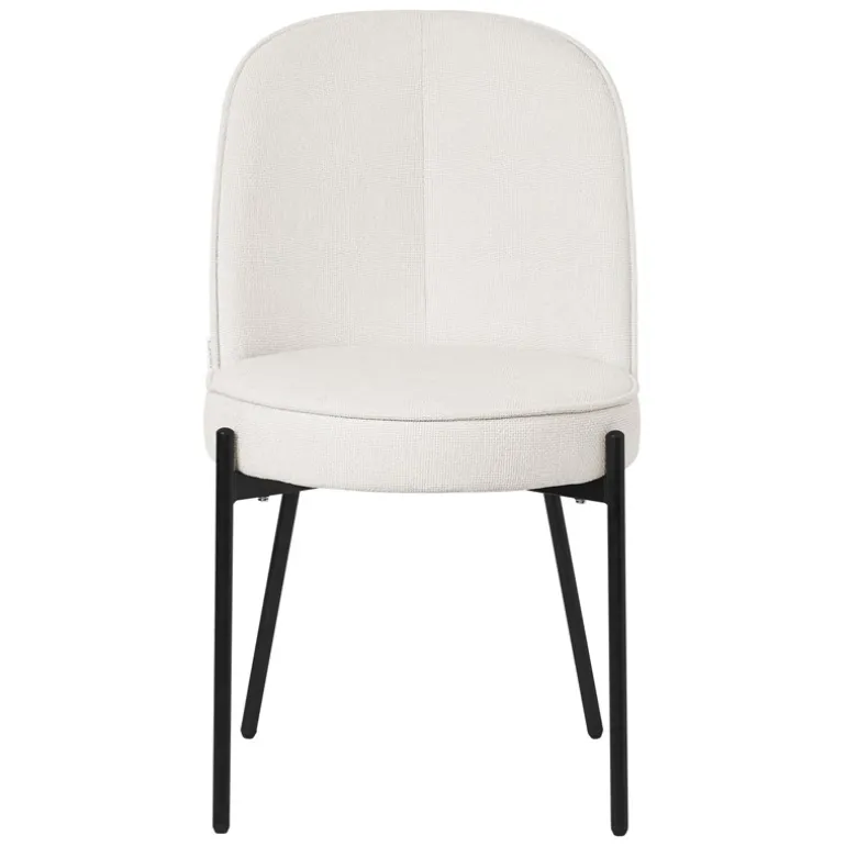 Esszimmerstühle 4er Set Beige mit Rückenlehne, Polsterstühle für Esszimmer & Küche ML-Design