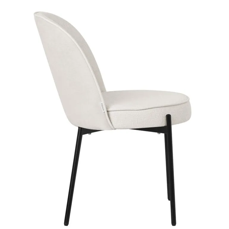 Esszimmerstühle 4er Set Beige mit Rückenlehne, Polsterstühle für Esszimmer & Küche ML-Design
