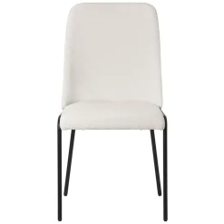 Esszimmerstühle 4er Set Beige mit Rückenlehne, Polsterstühle für Esszimmer & Küche ML-Design