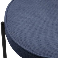 Esszimmerstühle 2er Set Dunkelblau mit Rückenlehne, Polsterstühle für Esszimmer & Küche ML-Design