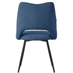 Esszimmerstuhl 2er Set Blau gepolstert inkl. Montagematerial Polsterstuhl Küchenstuhl ML-Design