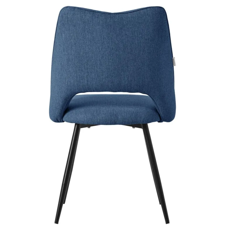 Esszimmerstuhl 2er Set Blau gepolstert inkl. Montagematerial Polsterstuhl Küchenstuhl ML-Design