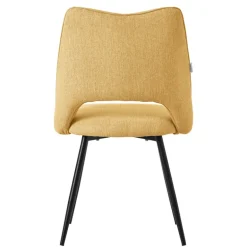 Esszimmerstuhl 6er Set Senfgelb gepolstert inkl. Montagematerial Polsterstuhl Küchenstuhl ML-Design