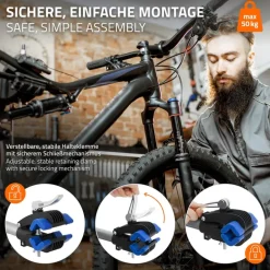 Fahrrad Montageständer Reparaturständer auch für E-Bikes bis 50 kg höhenverstellbar 360° drehbar aus Stahl